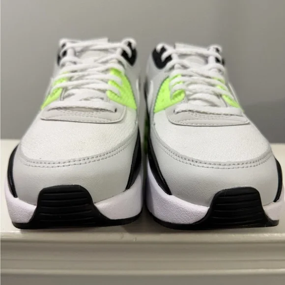 NIKE WOMENS AIR MAX 90 LV8 SNEAKERS-Photon Dust/White-Lime-Black-SIZE 8.5 - Picture 7 of 17
